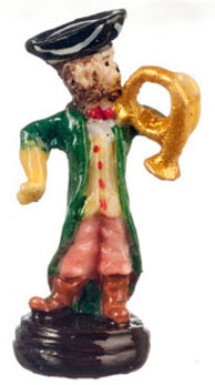 Dollhouse Miniature Monkey French Horn